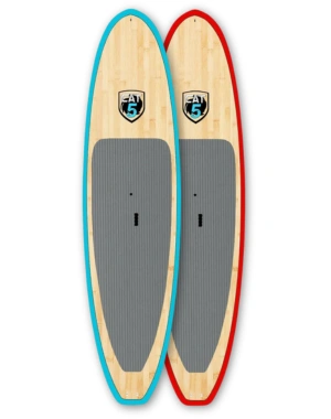 cat5 red and light blue paddle board